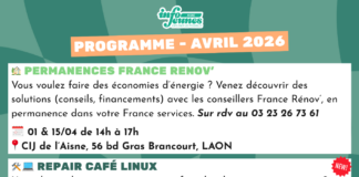 Programme d’activités du CIJ de l’Aisne – Avril 2026