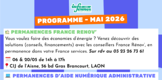 Programme d’activités du CIJ de l’Aisne – Mai 2026